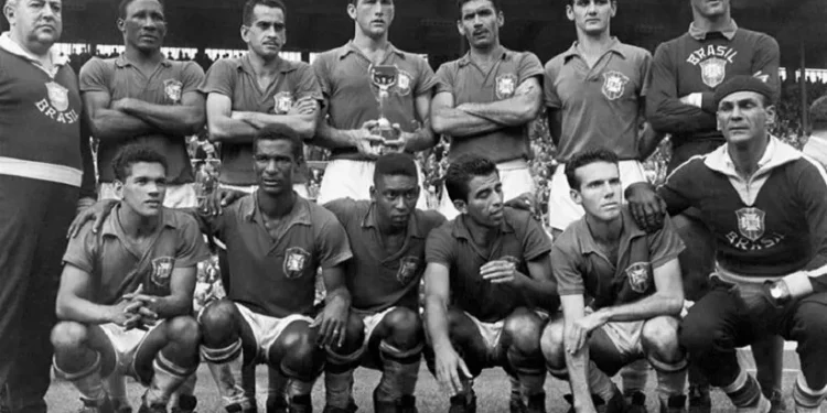 Brasil ganhou seu primeiro título em Copa do Mundo em 1958 - Crédito: Divulgação/CBF