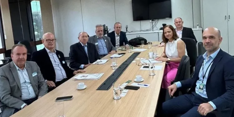 A comitiva participou de dois encontros no Ministério da Agricultura e Pecuária para discutir melhorias nos despachos aduaneiros - Foto Divulgação